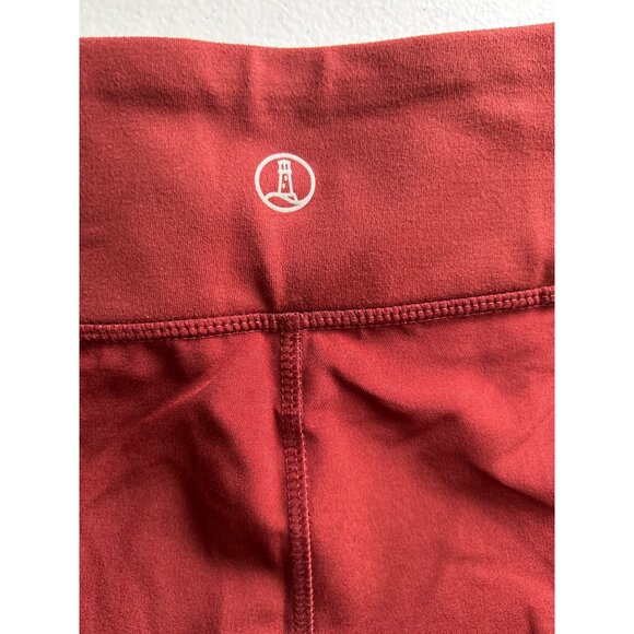 Lands End Rust Colored Elastic Waist Stretch Pants Small Athleisure Activewear - Picture 10 of 10